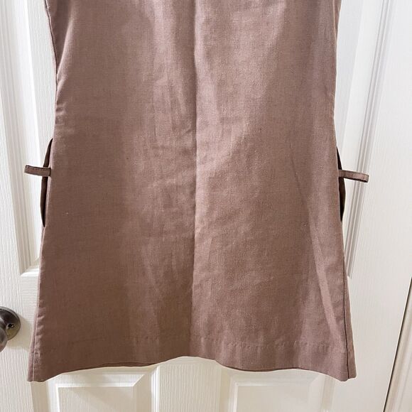 Vintage Girl Scouts Brownie Uniform Jumper Dress Front Zipper Girls Size 12 - Picture 12 of 14